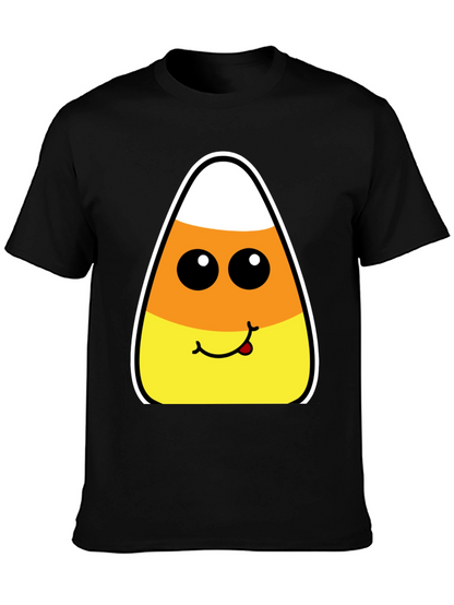 Candy Corn Face Halloween T-Shirt