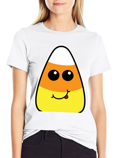 Candy Corn Face Halloween T-Shirt
