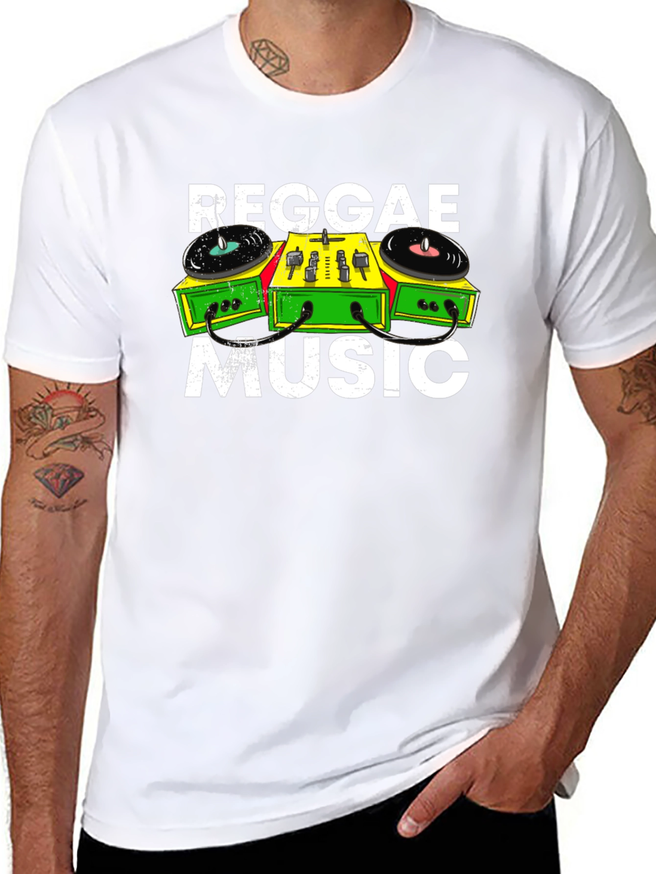 Reggae Music T-Shirt DJ Mixer Graphic Tee