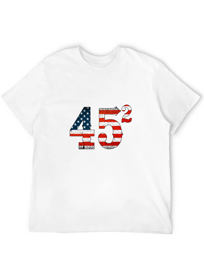45 Squared American Flag Graphic Tee