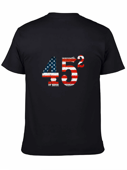 45 Squared American Flag Graphic Tee