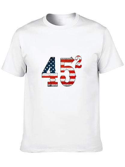 45 Squared American Flag Graphic Tee