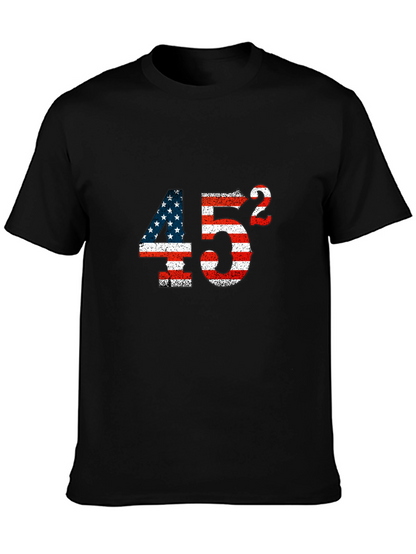 45 Squared American Flag Graphic Tee
