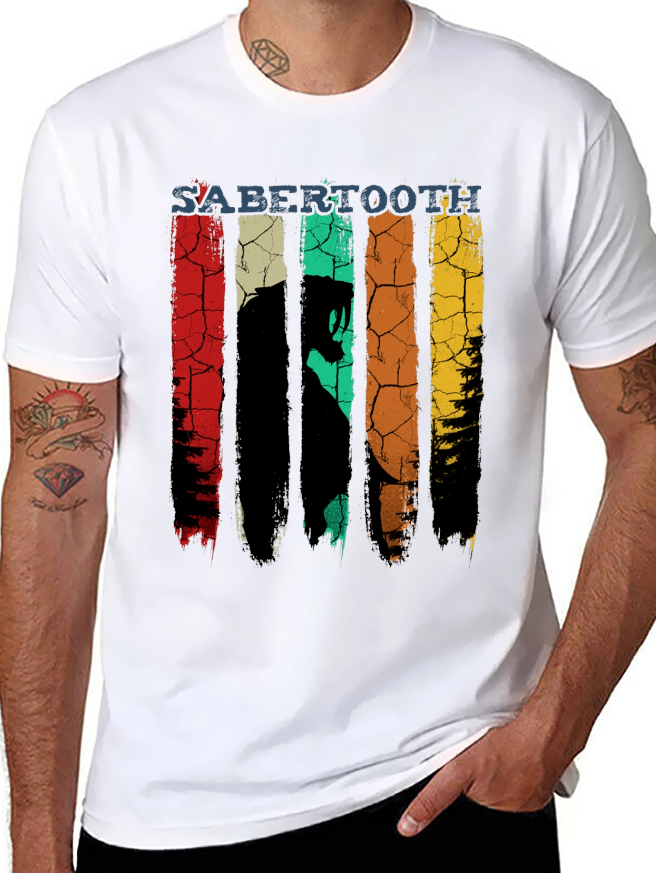 Sabertooth Retro T-Shirt