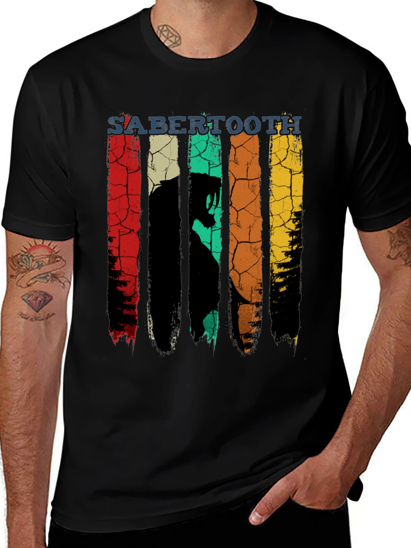 Sabertooth Retro T-Shirt