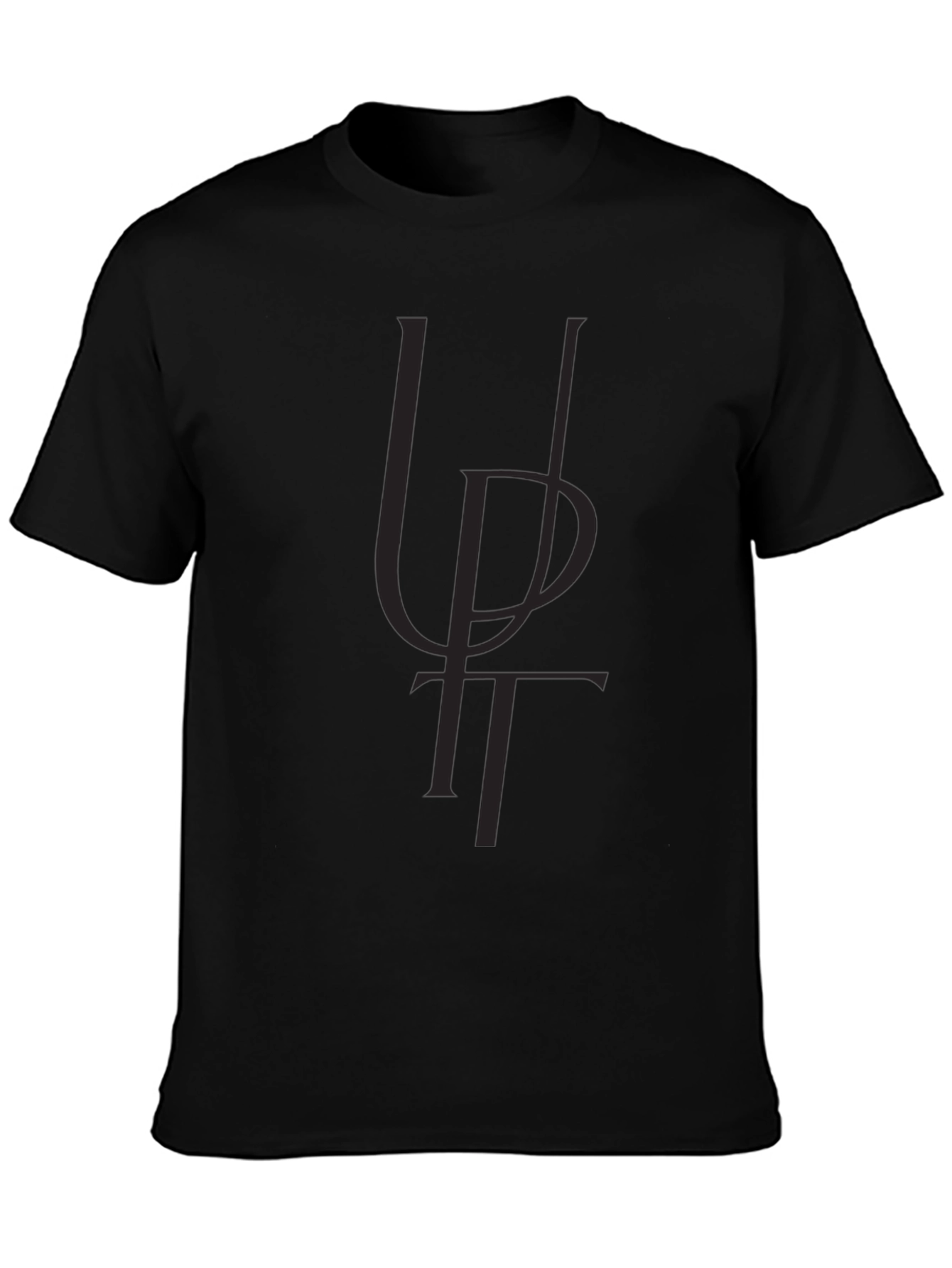 Black Graphic Tee - UPTT Print