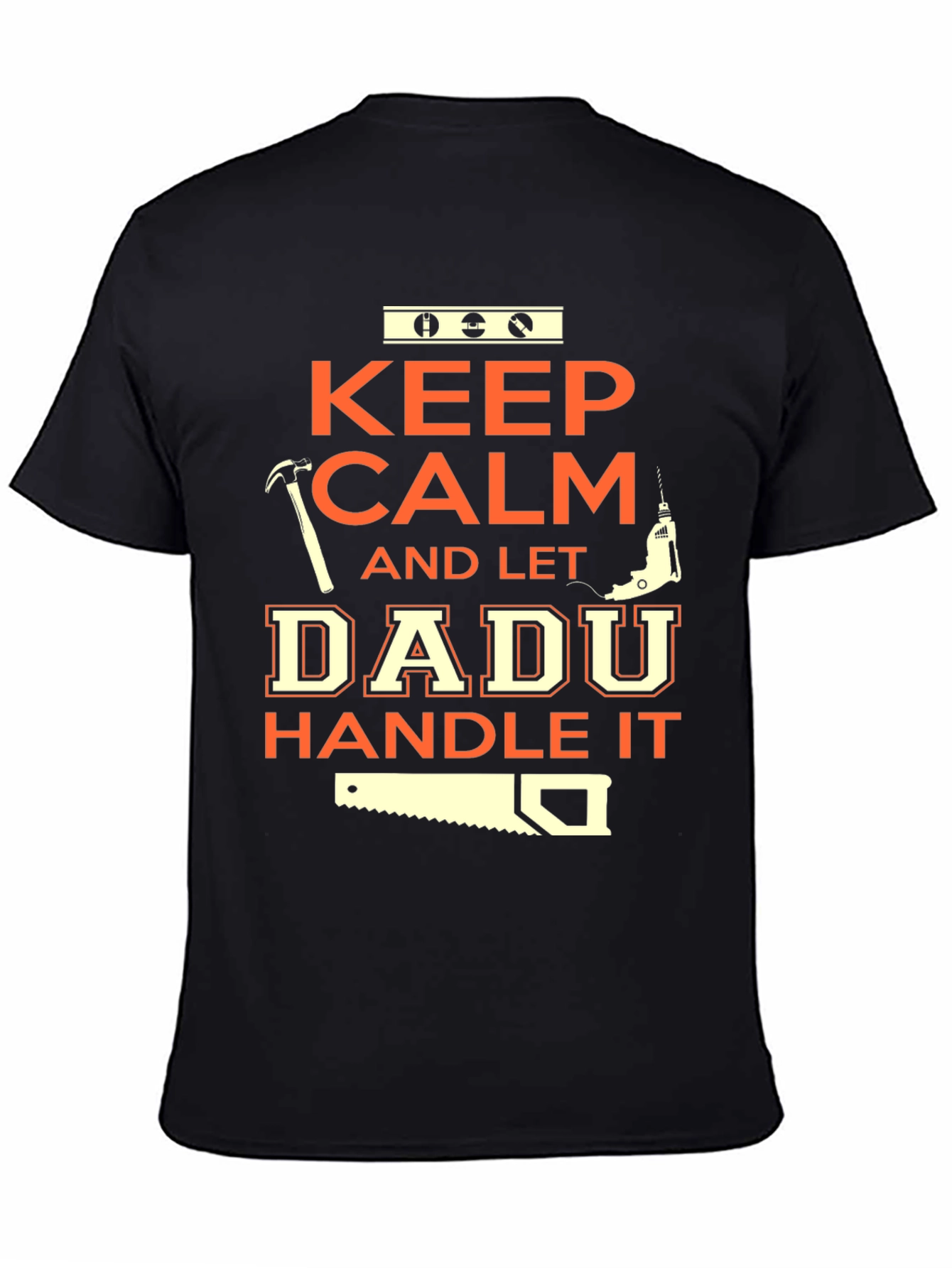 Keep Calm Dadu Handle It Black T-Shirt