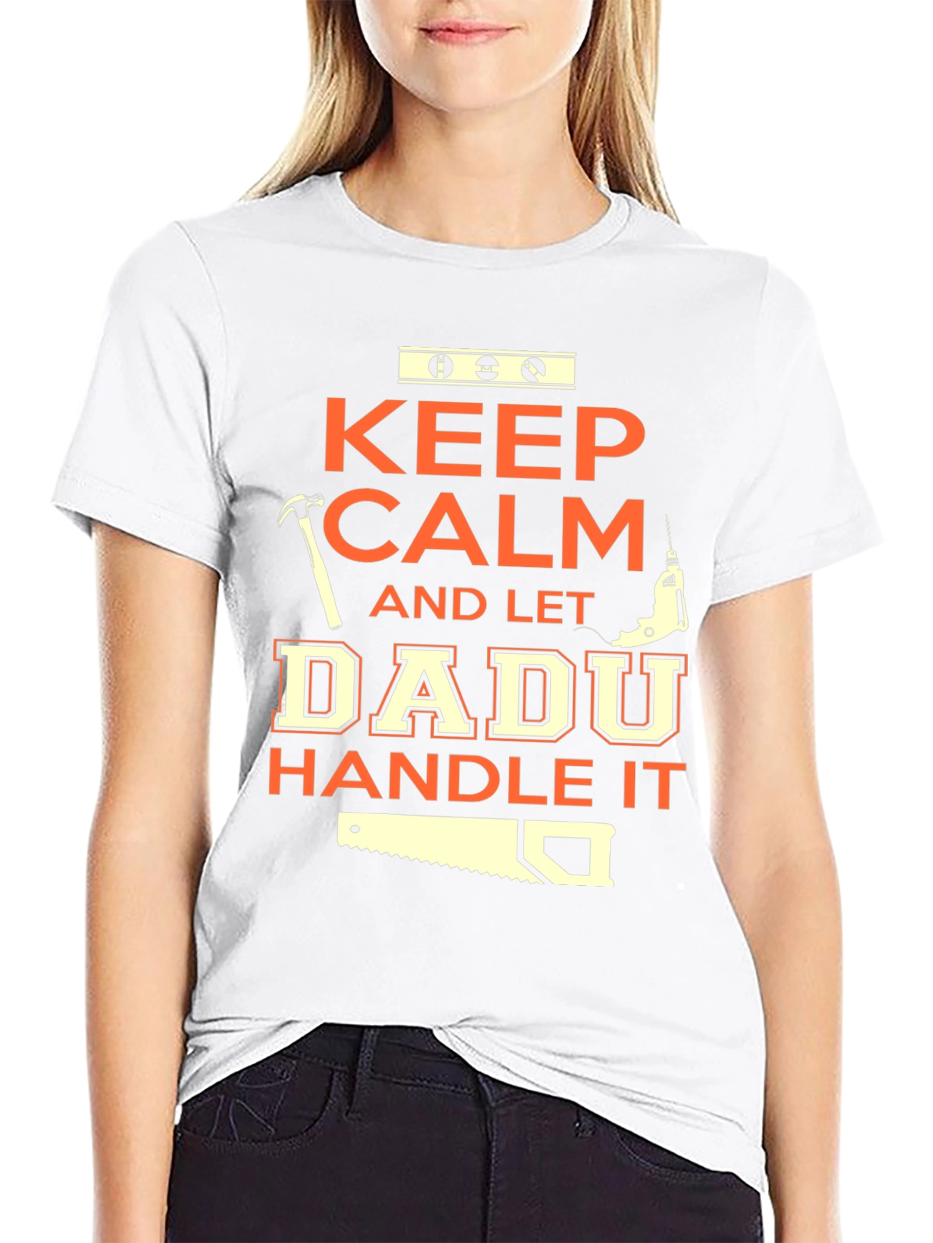 Keep Calm Dadu Handle It Black T-Shirt