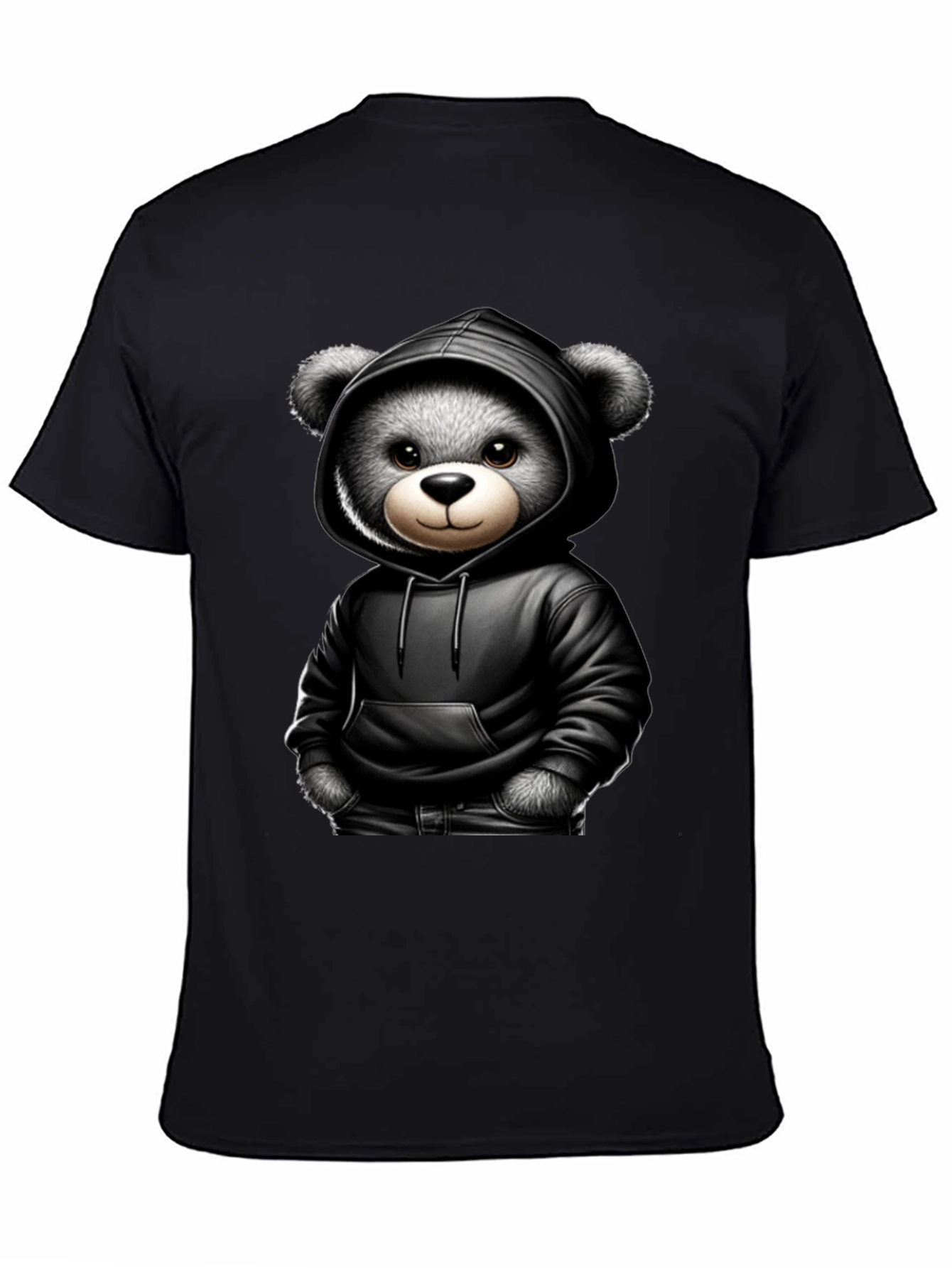 Teddy Bear in Hoodie Graphic Tee