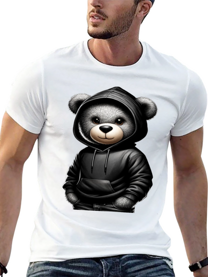 Teddy Bear in Hoodie Graphic Tee