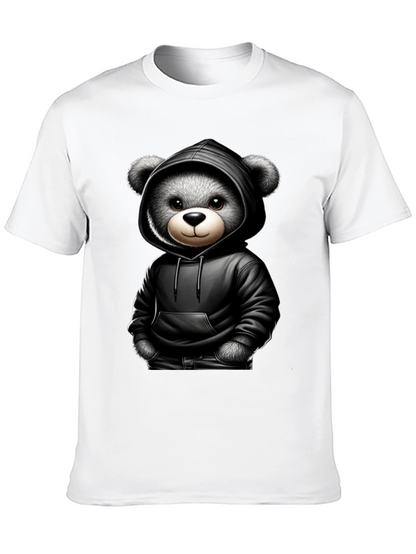 Teddy Bear in Hoodie Graphic Tee