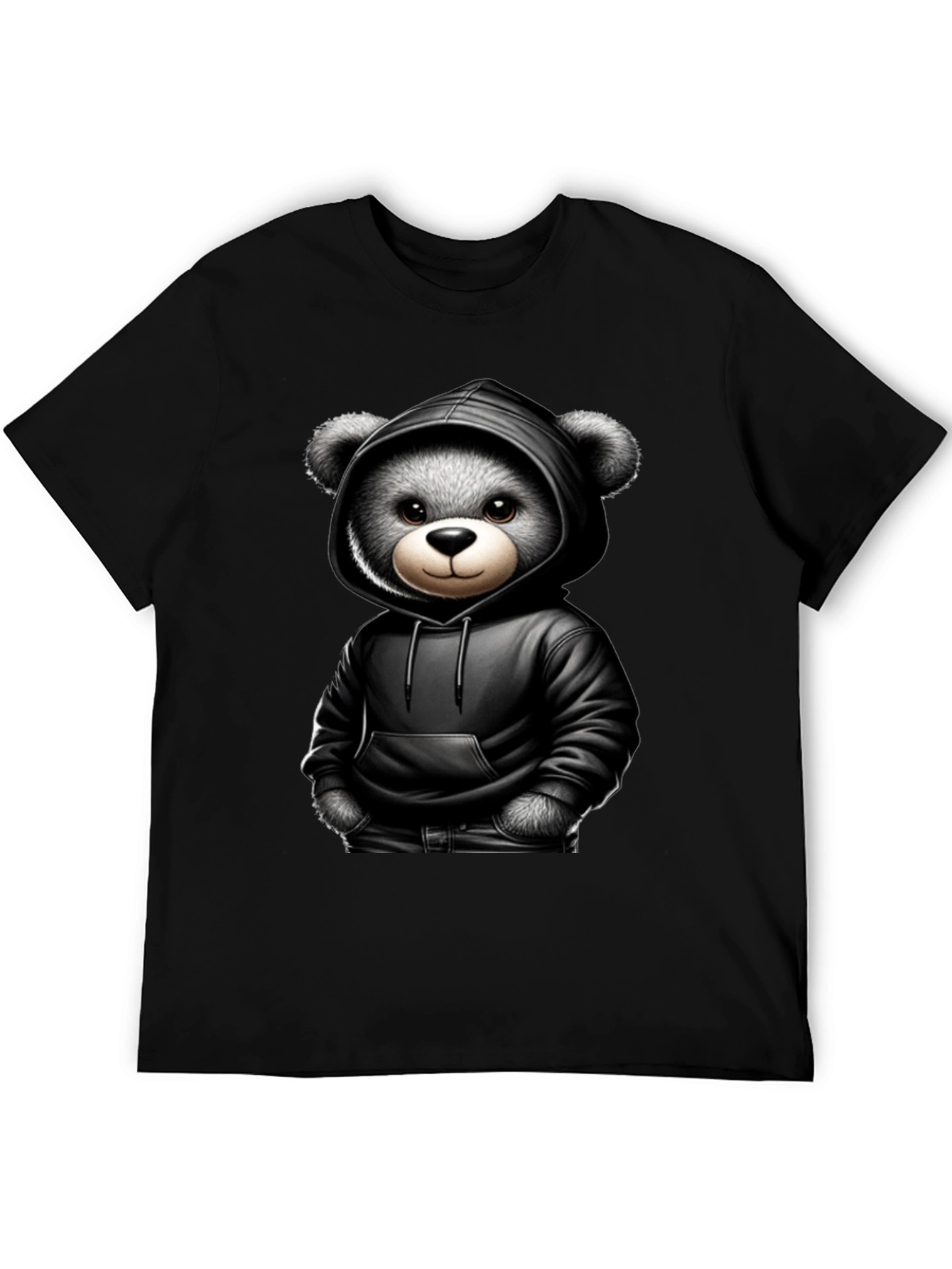 Teddy Bear in Hoodie Graphic Tee