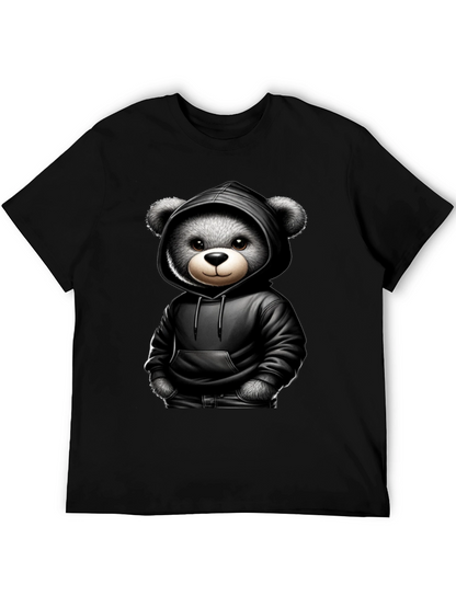 Teddy Bear in Hoodie Graphic Tee