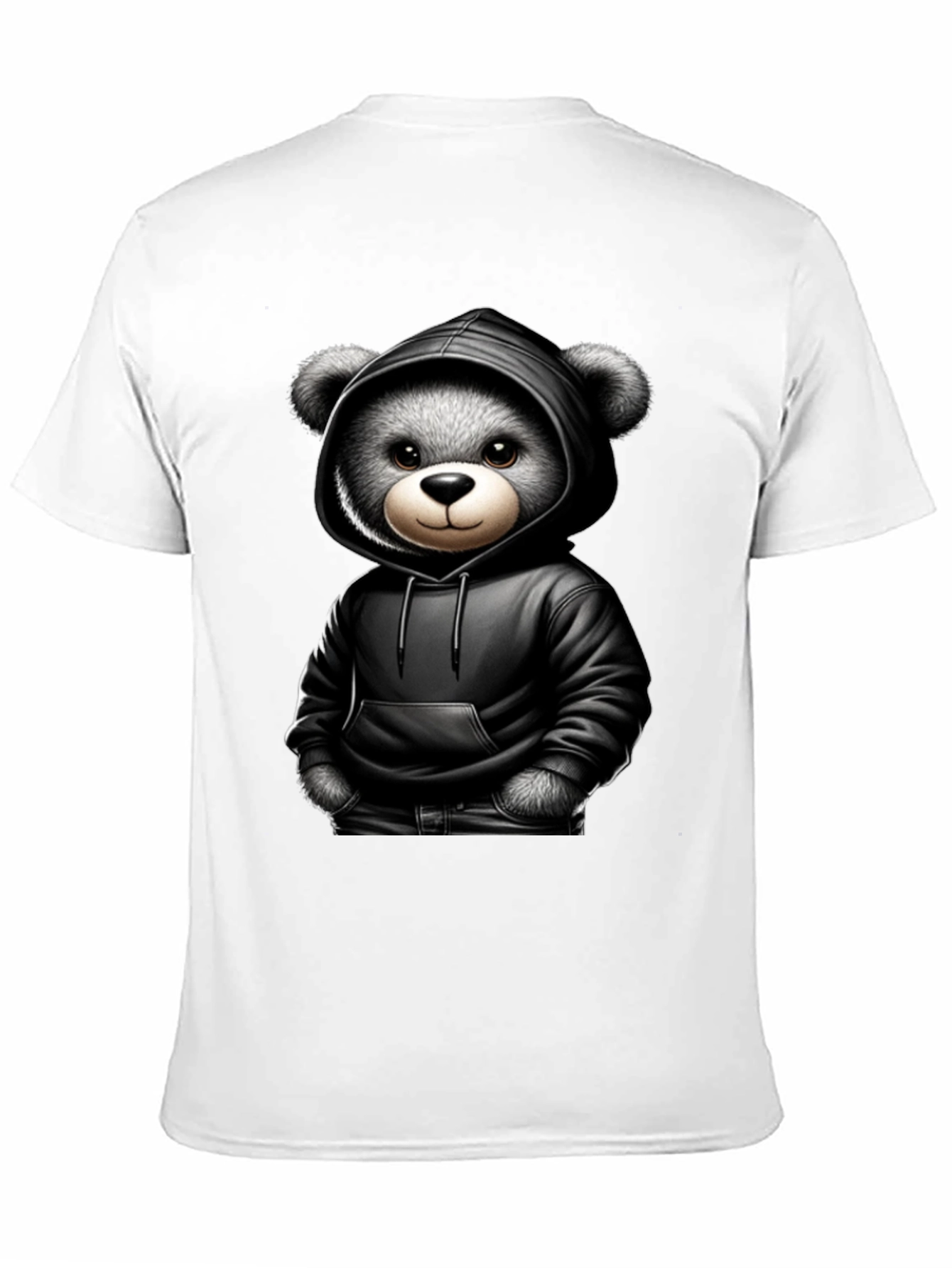 Teddy Bear in Hoodie Graphic Tee