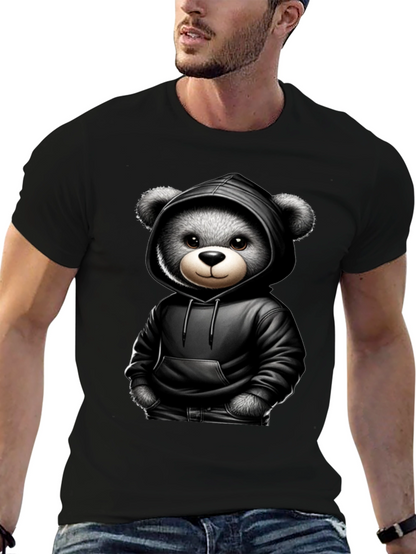 Teddy Bear in Hoodie Graphic Tee