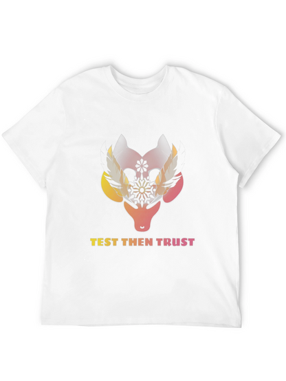 Test Then Trust Graphic Black T-Shirt