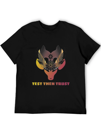 Test Then Trust Graphic Black T-Shirt