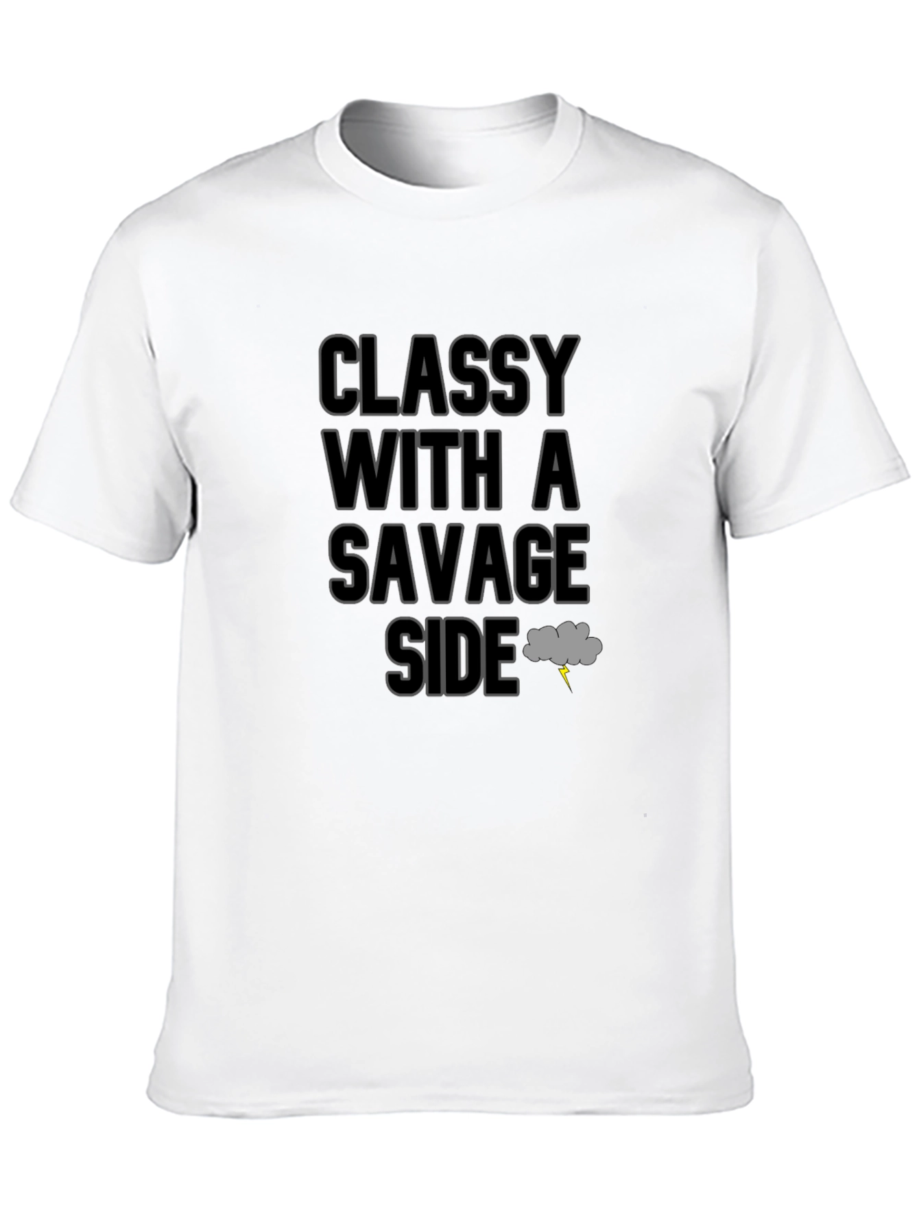 Classy With a Savage Side Black T-Shirt