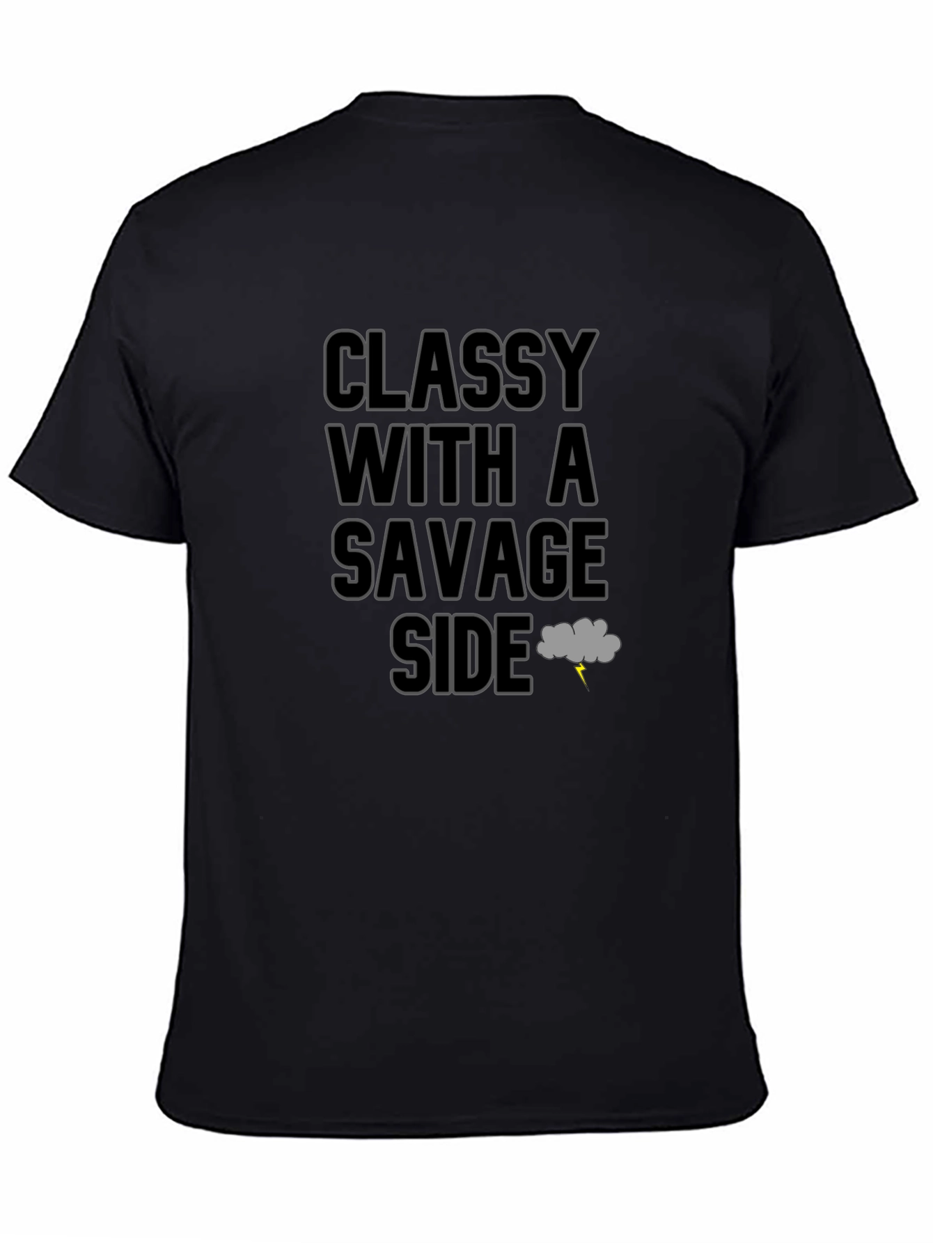 Classy With a Savage Side Black T-Shirt