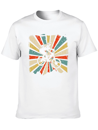 Retro Mountain Biker Graphic T-Shirt
