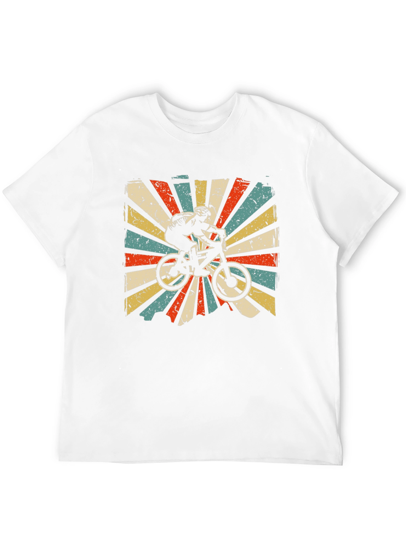 Retro Mountain Biker Graphic T-Shirt