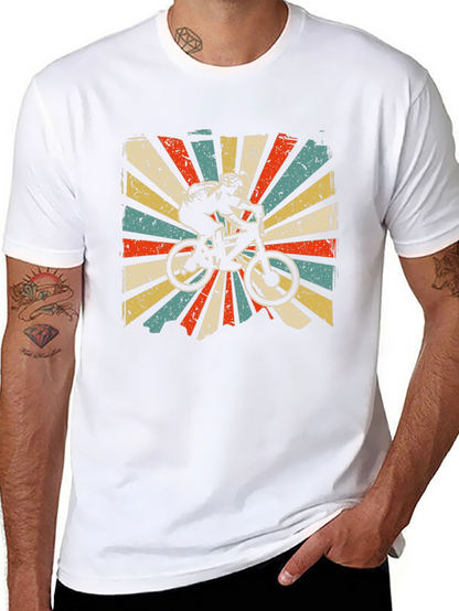 Retro Mountain Biker Graphic T-Shirt