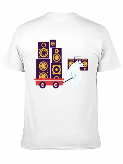 Cool Graphic Tee - Bear Hauling Speakers