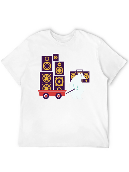 Cool Graphic Tee - Bear Hauling Speakers