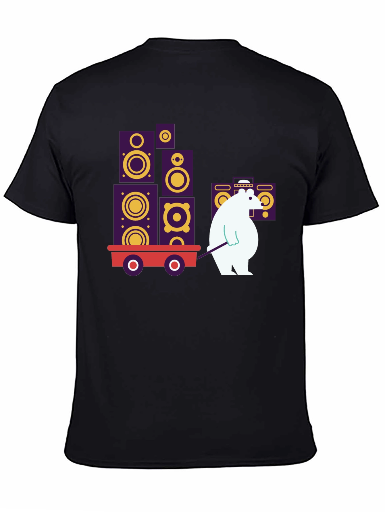 Cool Graphic Tee - Bear Hauling Speakers