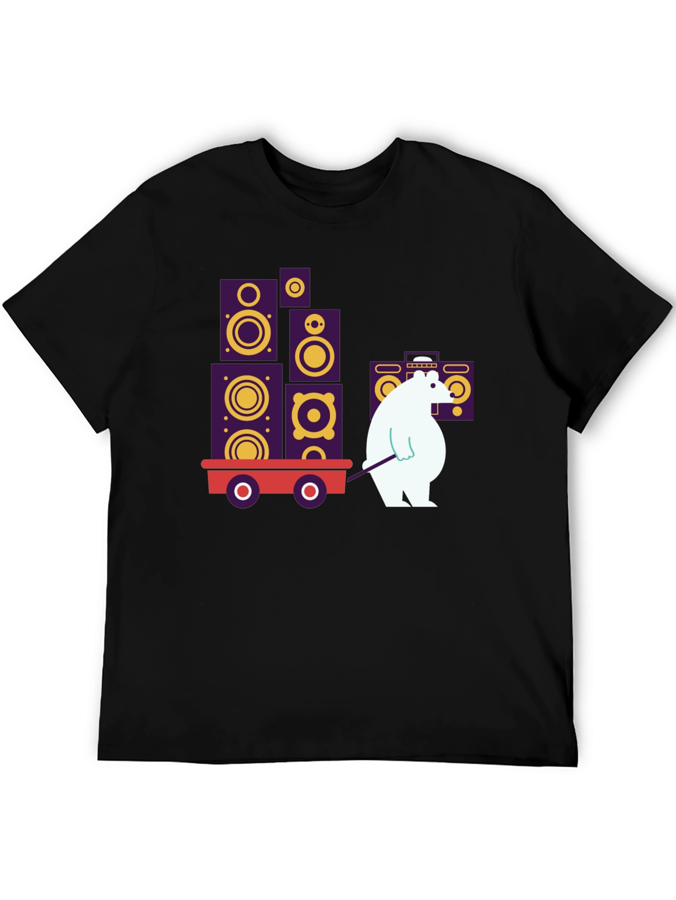 Cool Graphic Tee - Bear Hauling Speakers