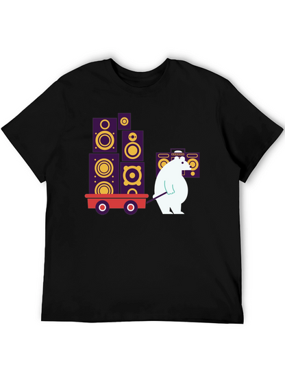 Cool Graphic Tee - Bear Hauling Speakers