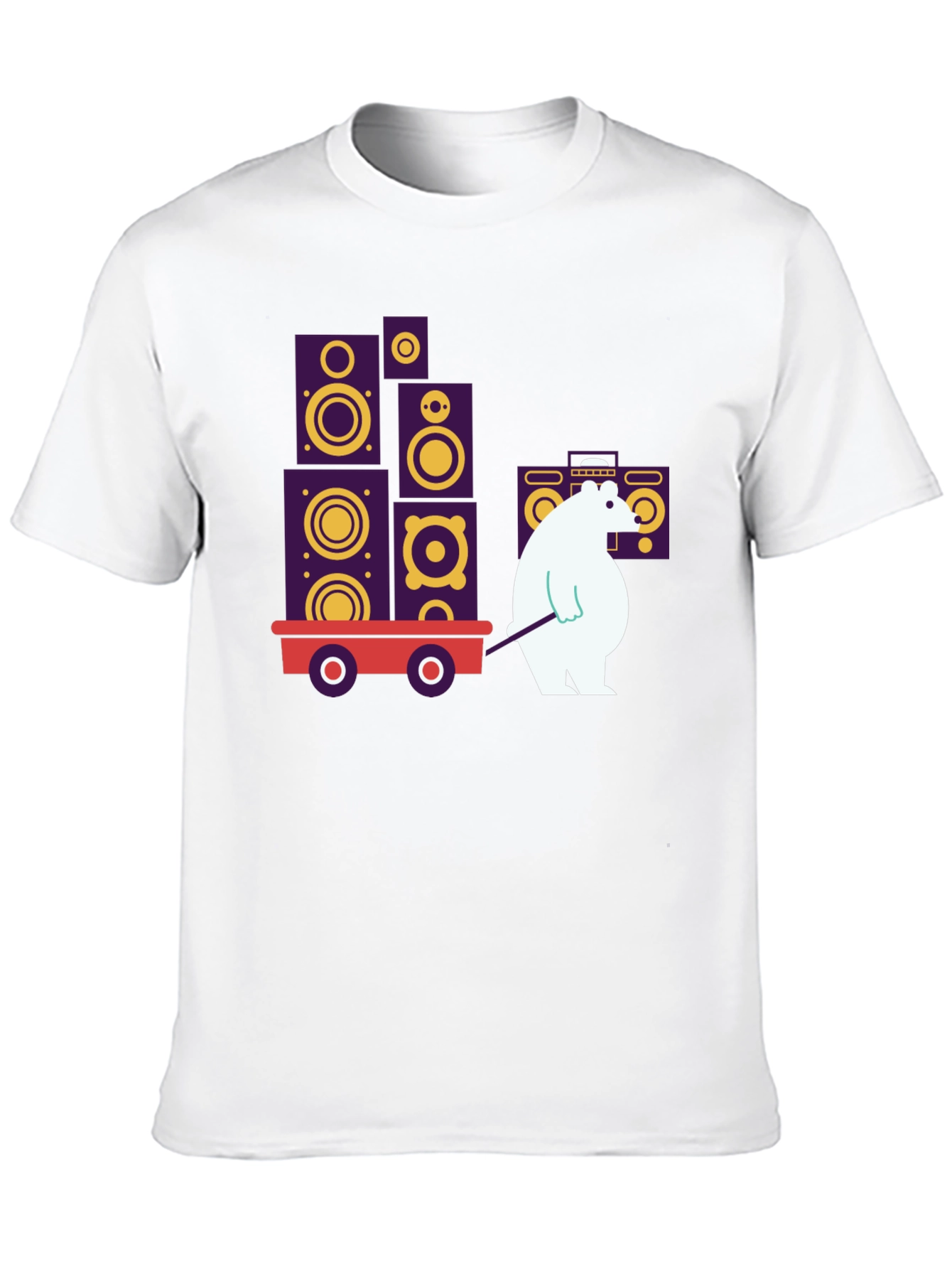 Cool Graphic Tee - Bear Hauling Speakers