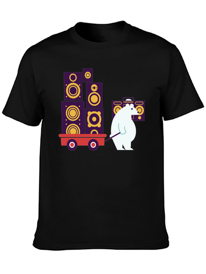 Cool Graphic Tee - Bear Hauling Speakers