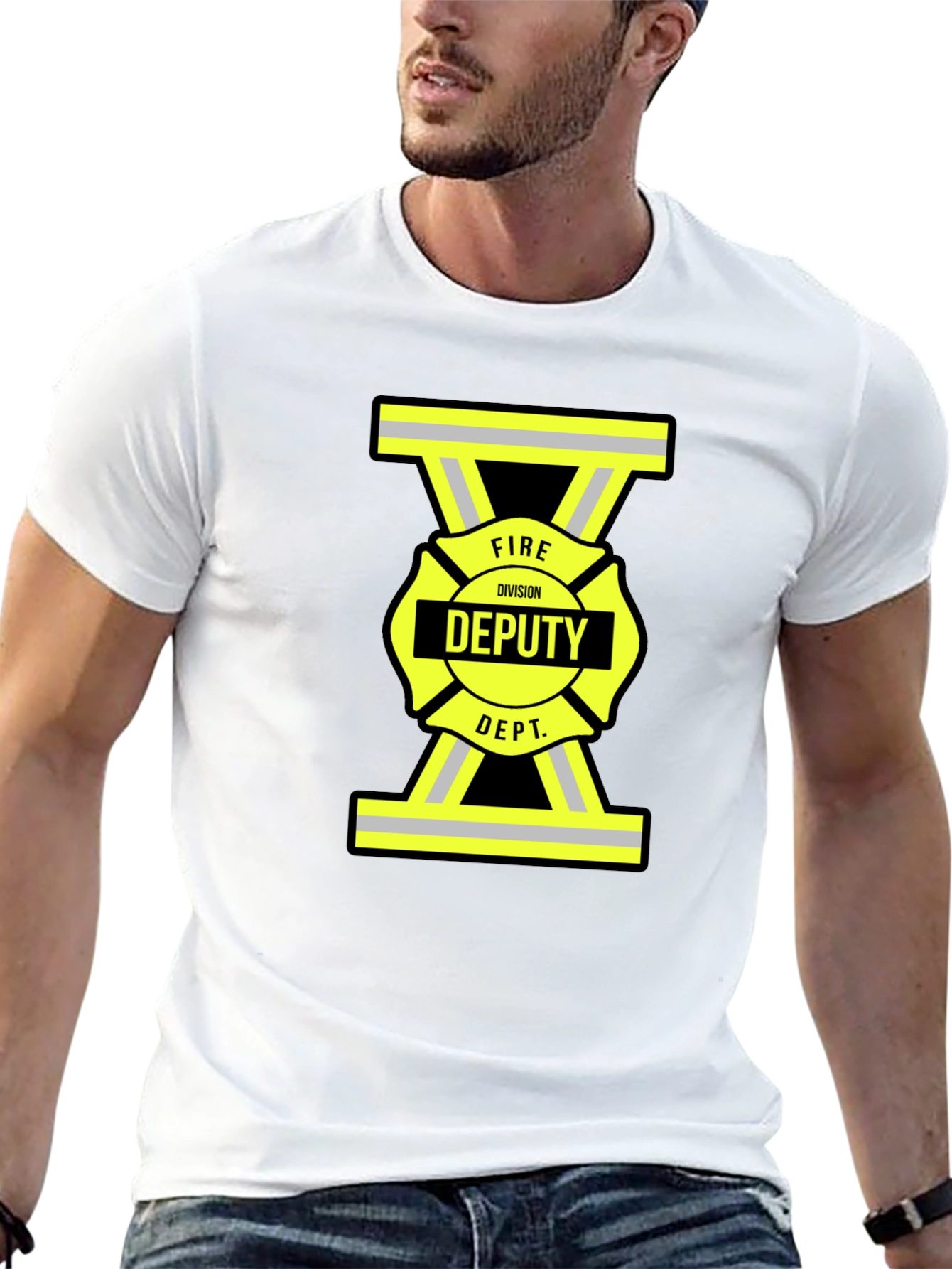 Fire Deputy T-Shirt - Black Cotton Tee