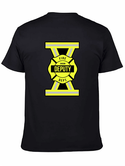 Fire Deputy T-Shirt - Black Cotton Tee