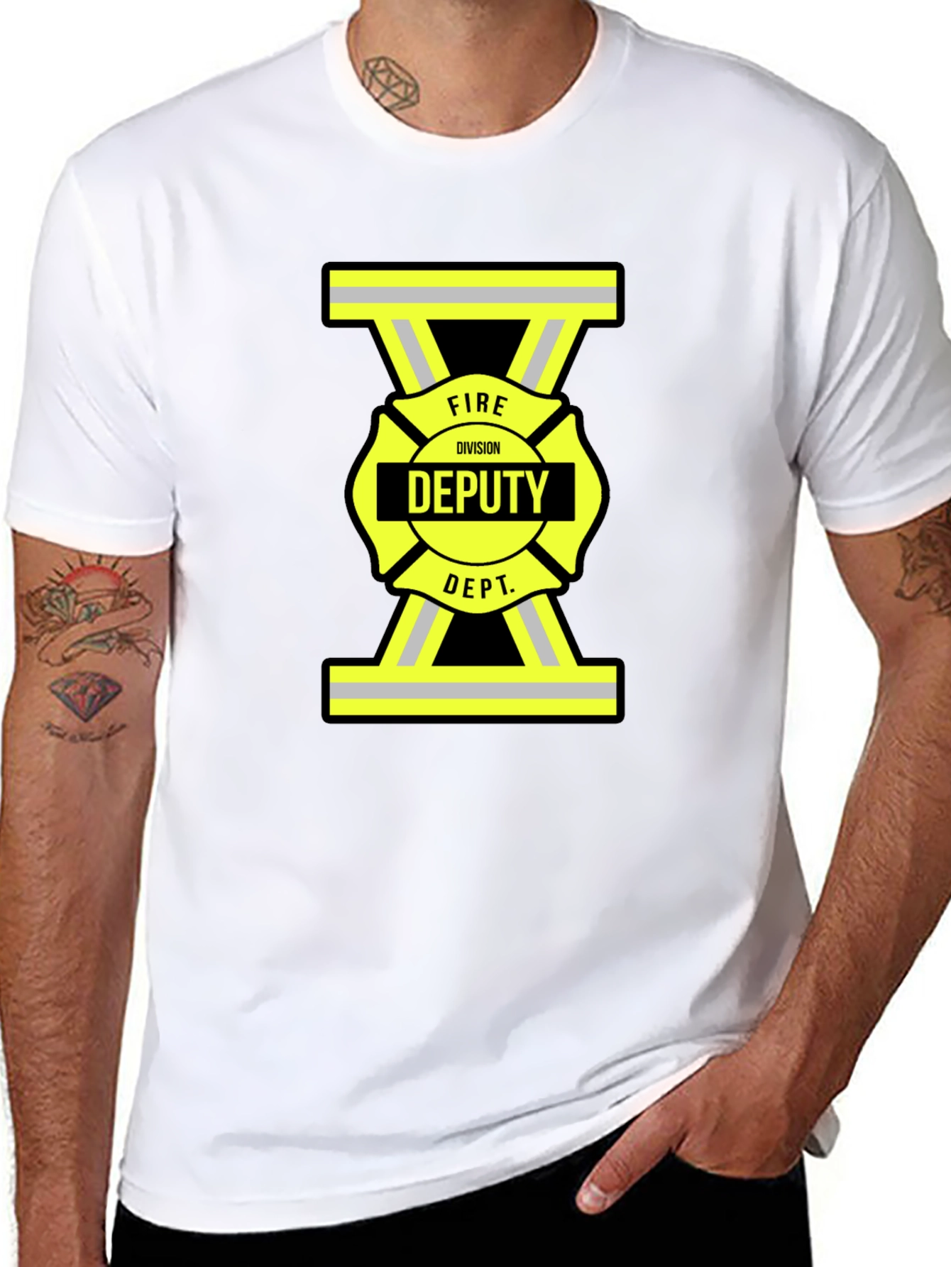 Fire Deputy T-Shirt - Black Cotton Tee