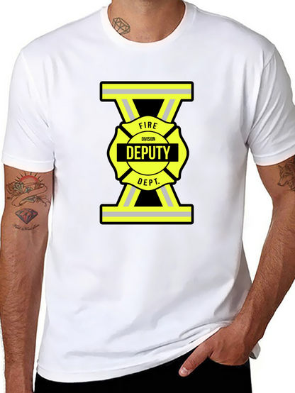 Fire Deputy T-Shirt - Black Cotton Tee