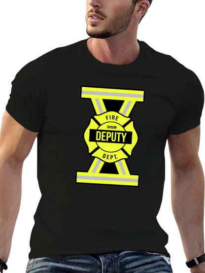 Fire Deputy T-Shirt - Black Cotton Tee