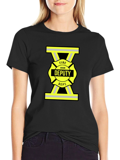 Fire Deputy T-Shirt - Black Cotton Tee