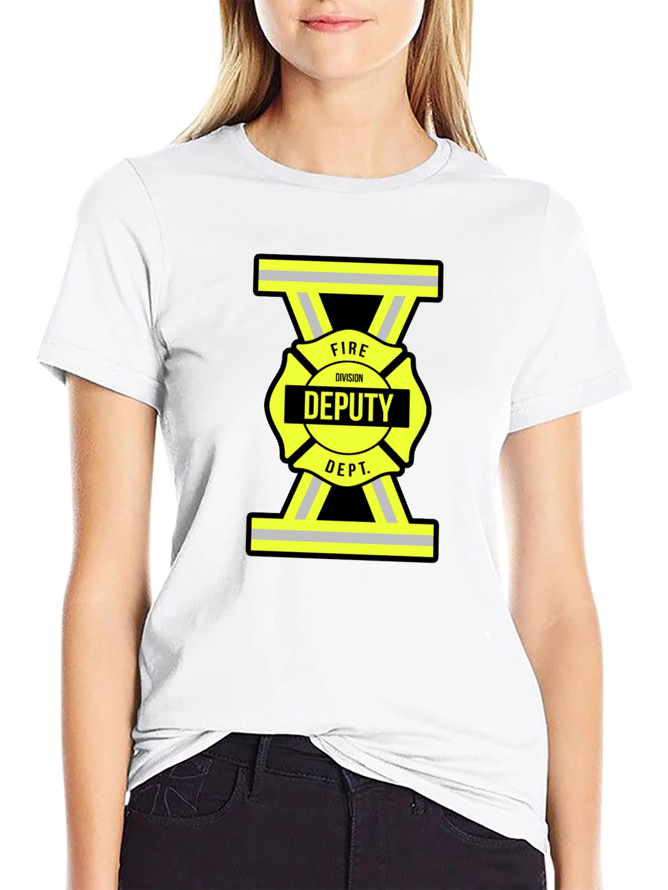 Fire Deputy T-Shirt - Black Cotton Tee