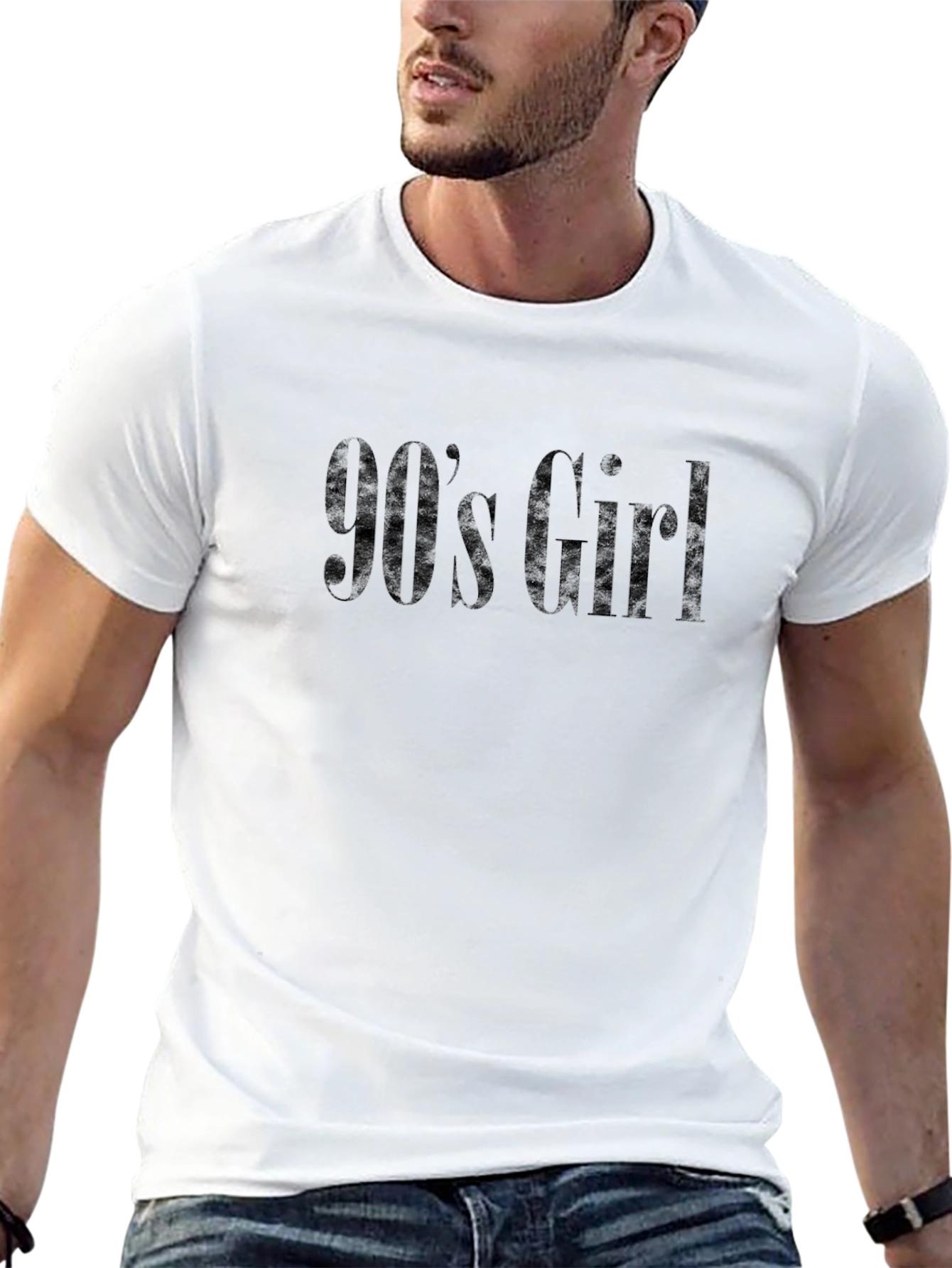 90s Girl Black Graphic Tee
