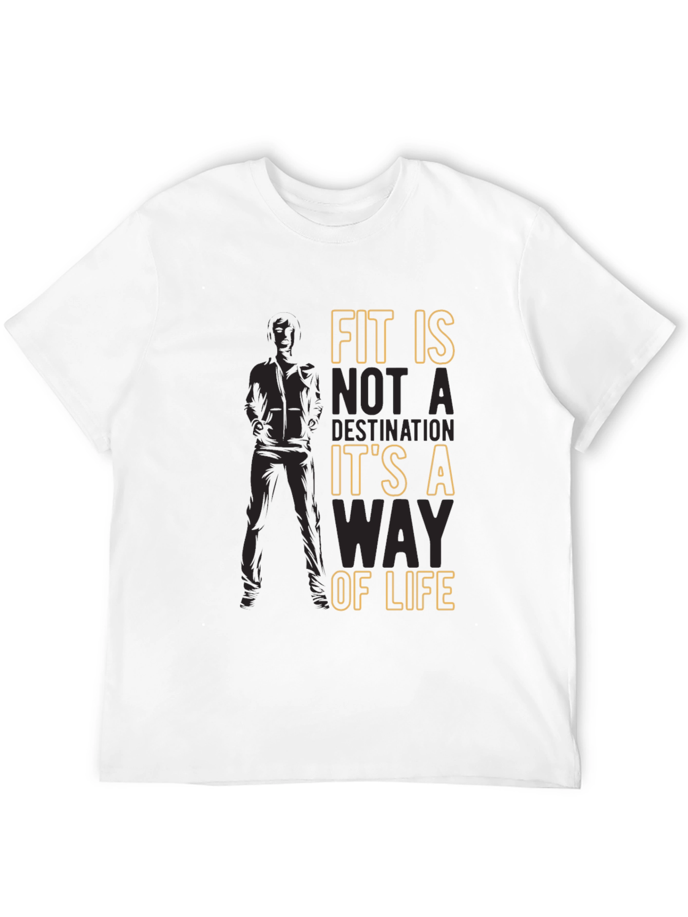 Fit Is A Way Of Life Mens Graphic T-Shirt
