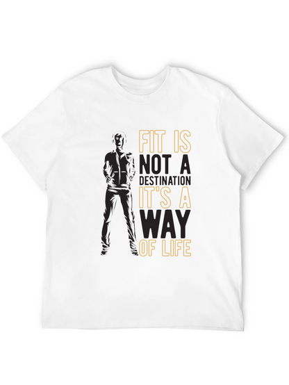 Fit Is A Way Of Life Mens Graphic T-Shirt