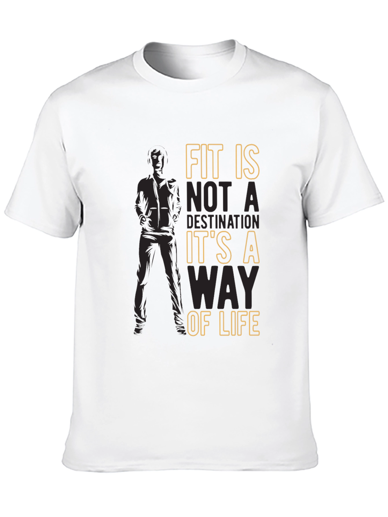 Fit Is A Way Of Life Mens Graphic T-Shirt