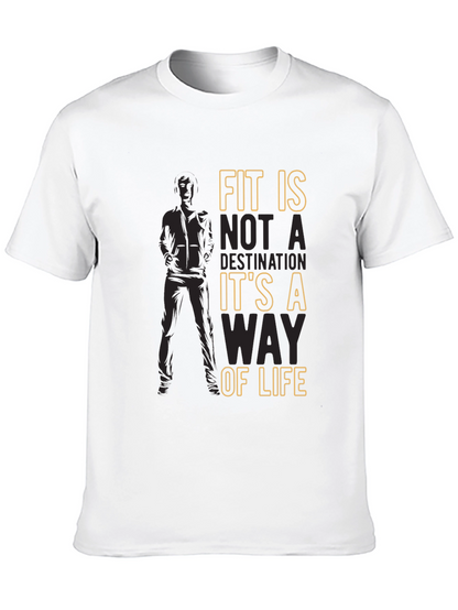 Fit Is A Way Of Life Mens Graphic T-Shirt