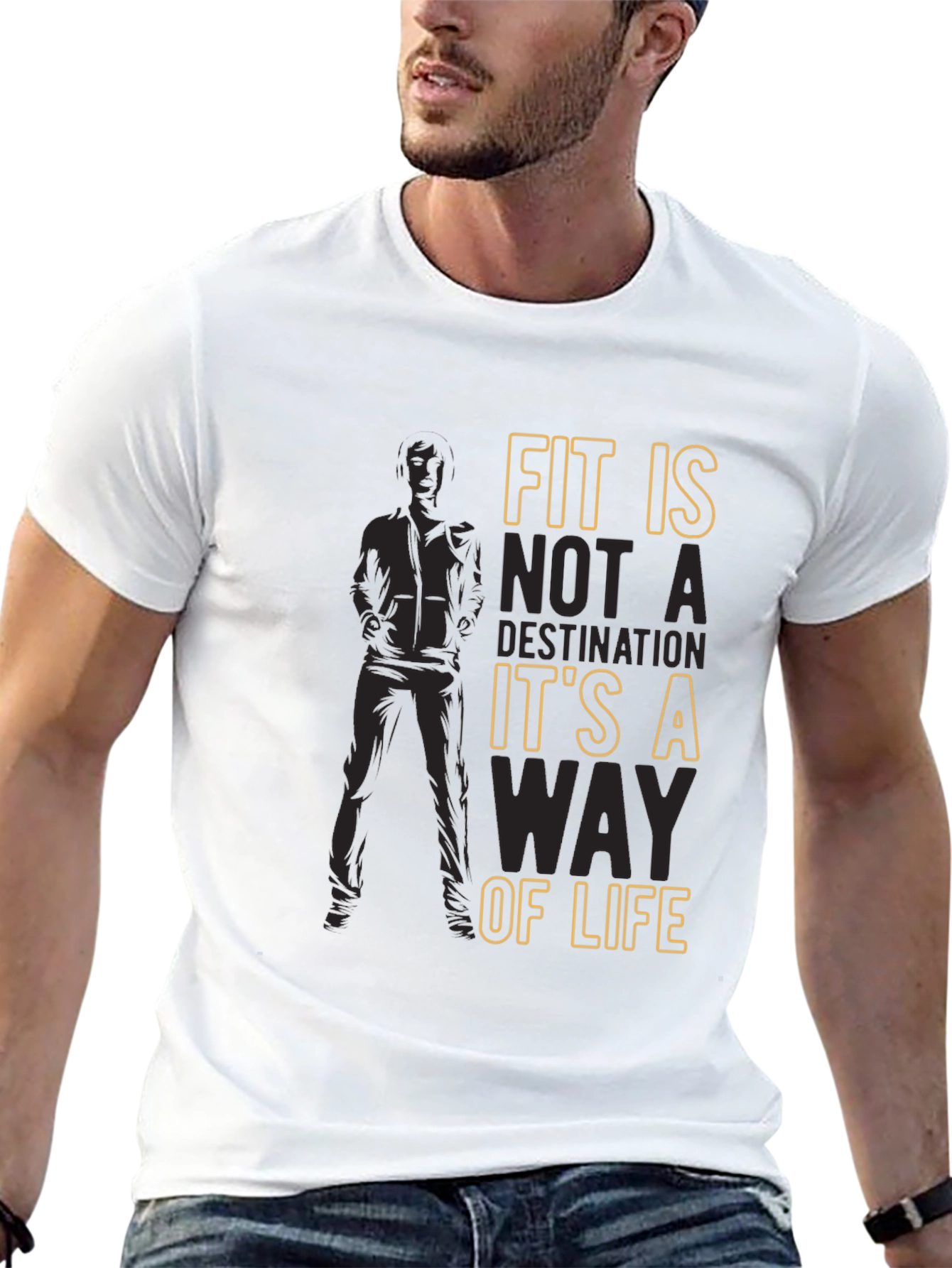 Fit Is A Way Of Life Mens Graphic T-Shirt