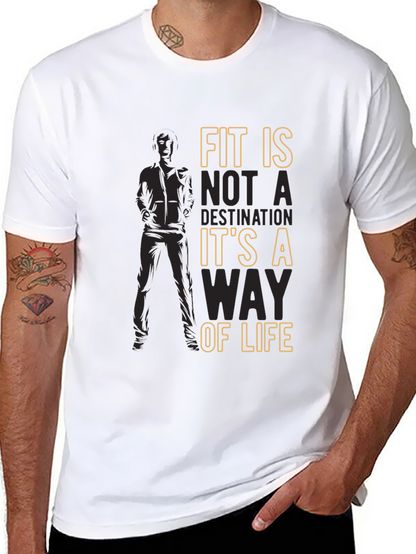 Fit Is A Way Of Life Mens Graphic T-Shirt