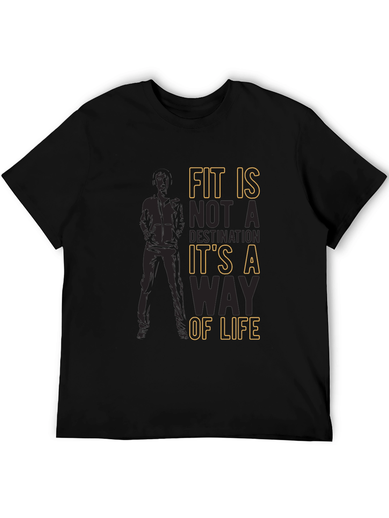 Fit Is A Way Of Life Mens Graphic T-Shirt