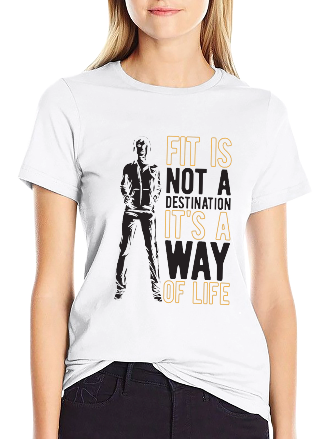 Fit Is A Way Of Life Mens Graphic T-Shirt