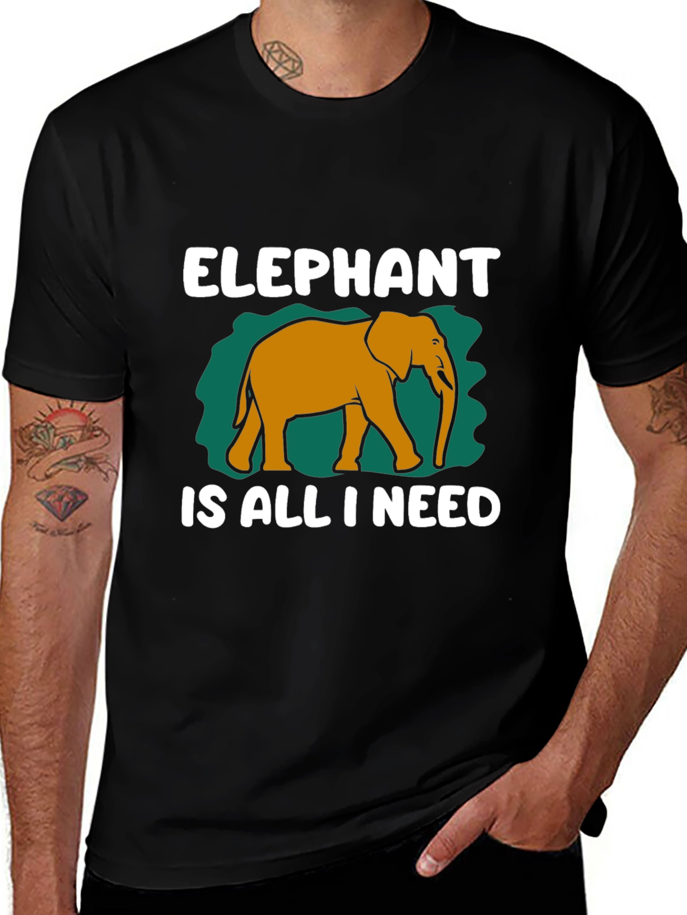 Elephant Is All I Need Graphic Tee